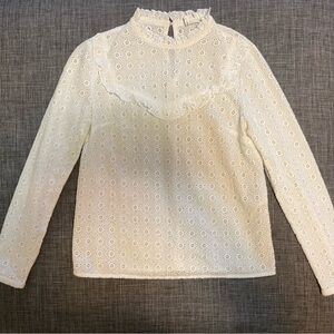 Sezane white blouse size small